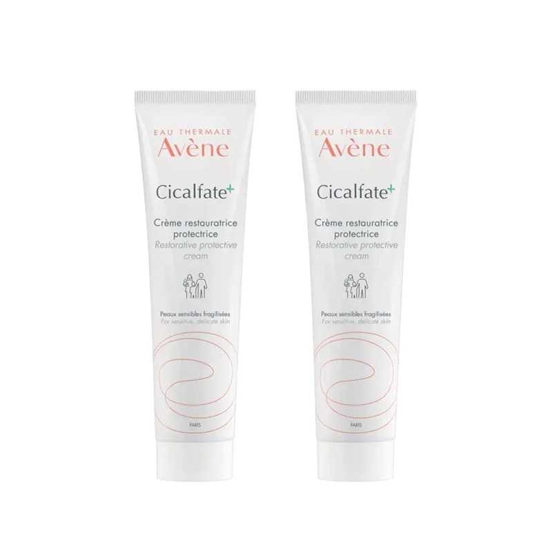 Avene Cicalfate: Advanced Skin Repair Cream – Soothing Relief for Damaged, Irritated & Sensitive Skin (Pack of 2)
