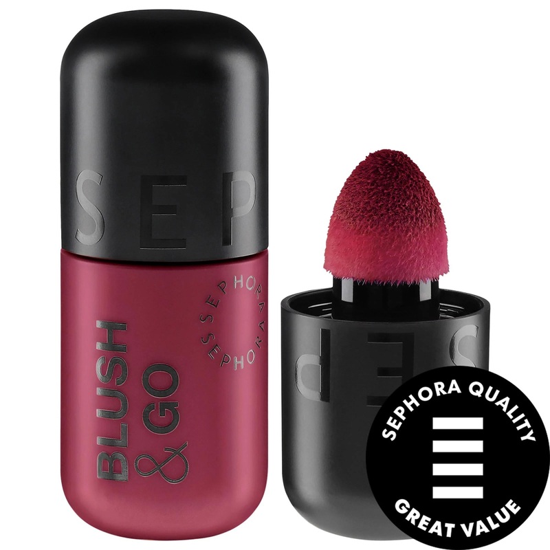 Blush & Go Longwear Matte Liquid Blush – Lip & Cheek Tint, Vegan, Cruelty-Free, Buildable Color, Natural Matte Finish