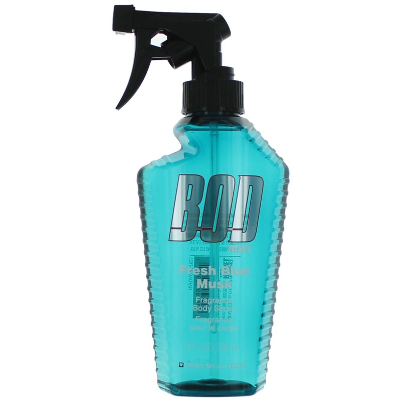 Bod Man Fresh Blue Musk by Parfums De Coeur, 8 oz Frgrance Body Spray for Men