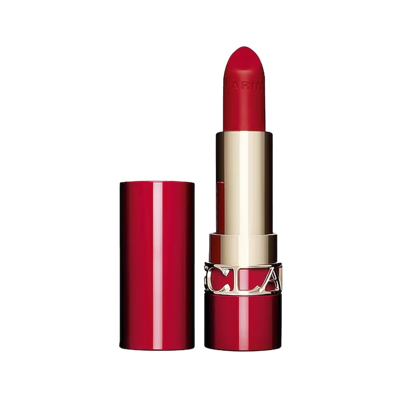 Clarins Joli Rouge Lipstick 768V – Intense Red Lip Color, Long Lasting Hydration, and Luxurious Feel