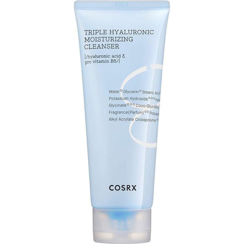 COSRX Triple Hyaluronic Moisturizing Cleanser (150ml) | Hydrating & Gentle Foam Cleanser