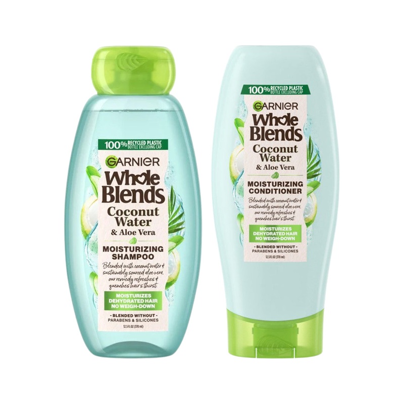 Garnier Whole Blends Coconut Water & Aloe Vera Shampoo & Conditioner 370ml