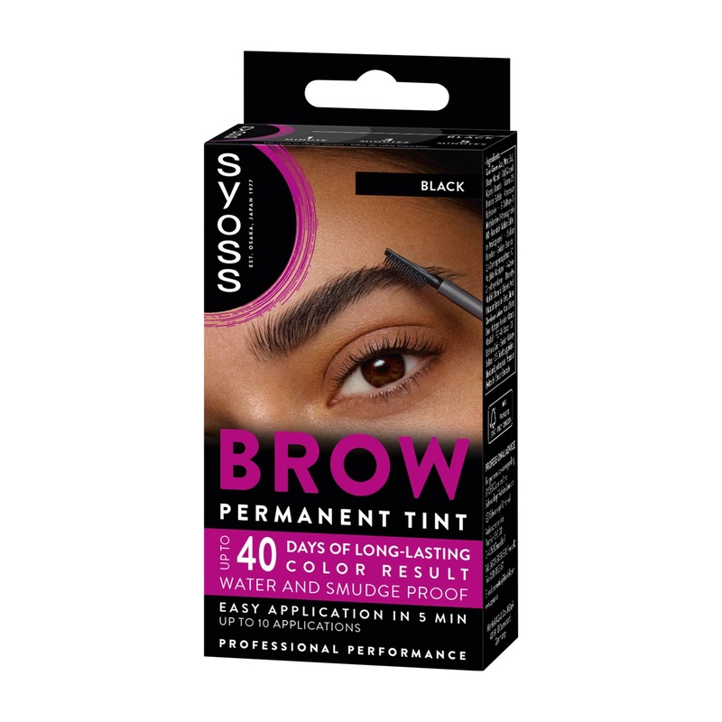 Syoss Brow black permanent tint, 10 mL