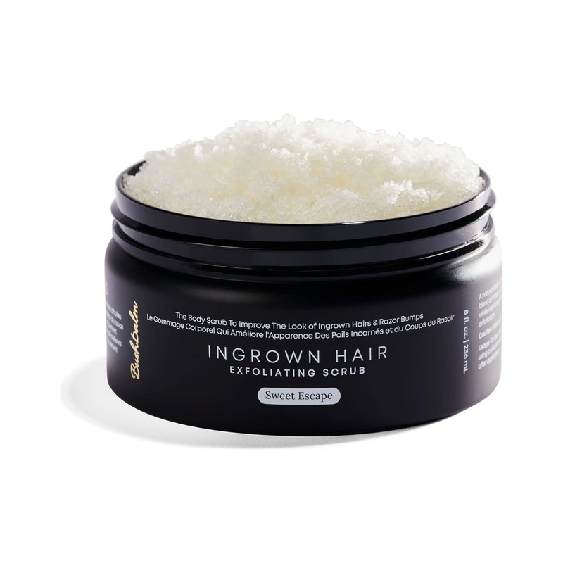 Bushbalm Ingrown Hair Exfoliating Scrub  Sweet Escape (236ml) | Soothing, Hydrating & Razor Bump Prevention Sweet Escape Scrub 8 Ounce (Pack Of 1)