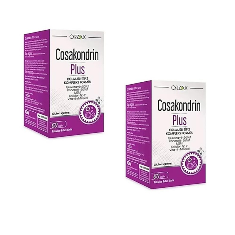 Cosakondrin Plus Joint Health Supplement – Glucosamine Chondroitin MSM Vitamin C – 120 Tablets