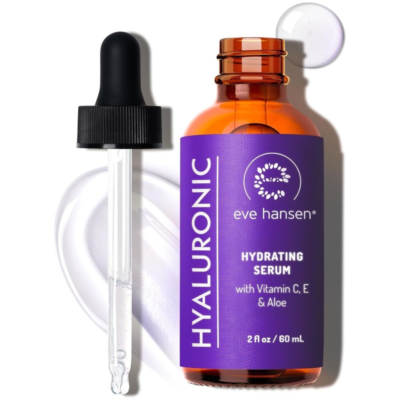 Eve Hansen Hyaluronic Hydrating Serum  60ml | Intense Moisture Boost & Skin Plumping Formula 2 Fl Oz (Pack Of 1)