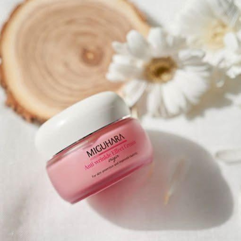 MIGUHARA Anti Wrinkle Effect Cream Origin  50ml | Firming Moisturiser with Peptides & Propolis for Youthful Skin