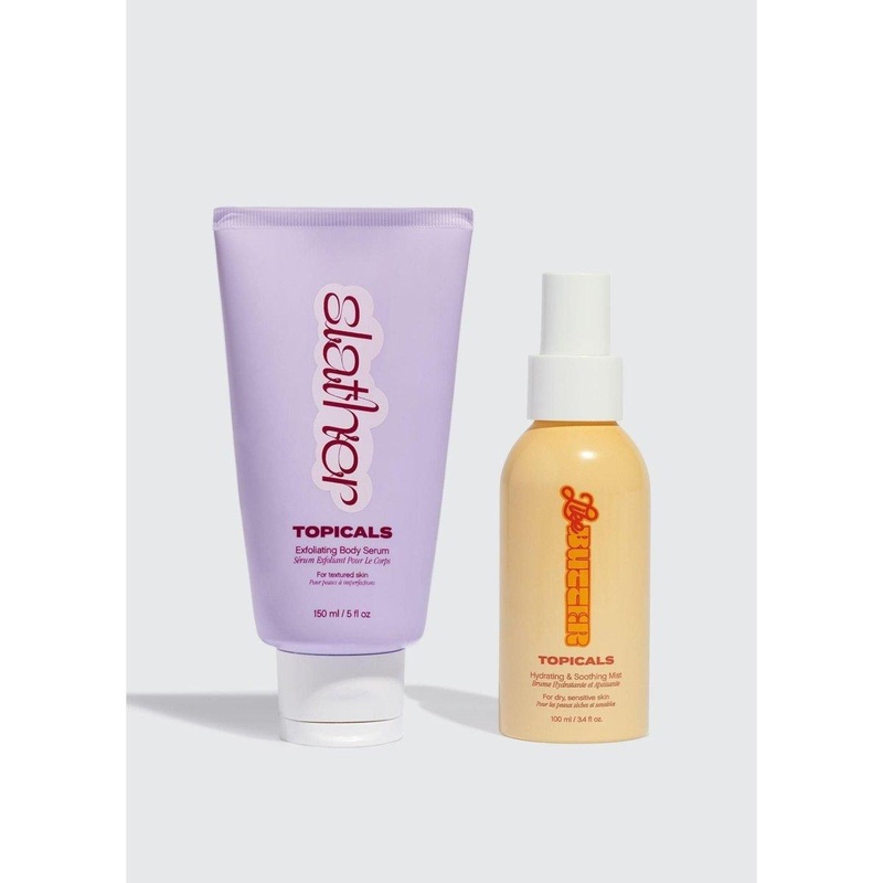 Topicals Soft Touch Body Duo | Hydrating & Exfoliating Set for Smooth, Radiant Skin