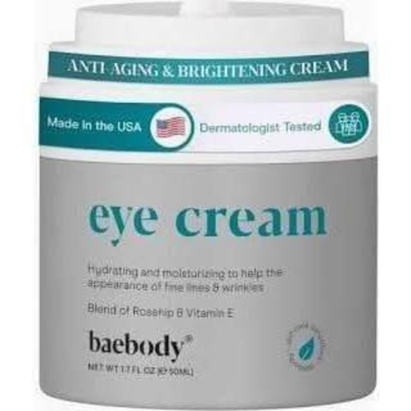 Baebody Critically Acclaimed Eye Cream with Rosehip  50ml | Brightening, Hydrating & Anti-Aging Formula