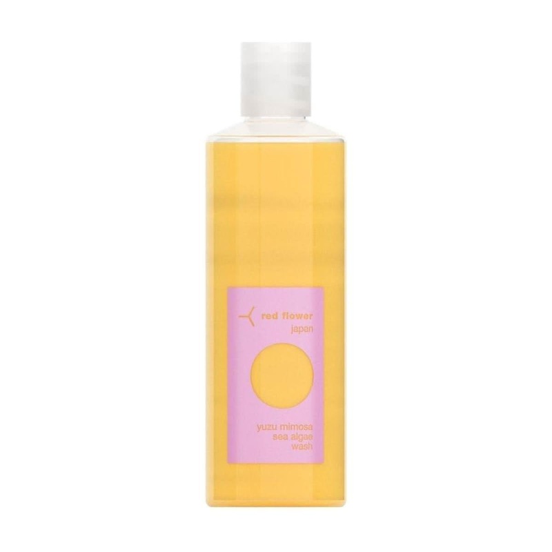 Red Flower Yuzu Mimosa Sea Algae Wash  260ml | Vitamin C-Rich Aromatic Body Cleanser 8.8 fl oz | 260 ml