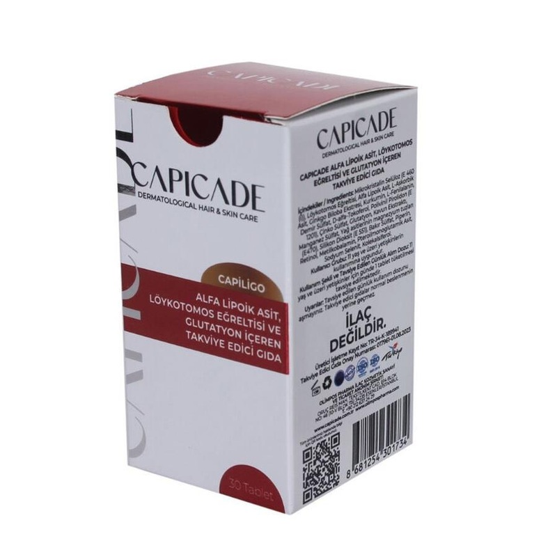 Capicade Capiligo: Advanced Antioxidant & Vitamin Dietary Supplement – Boost Health with ALA, Glutathione, and Leukotomos Fern Extract