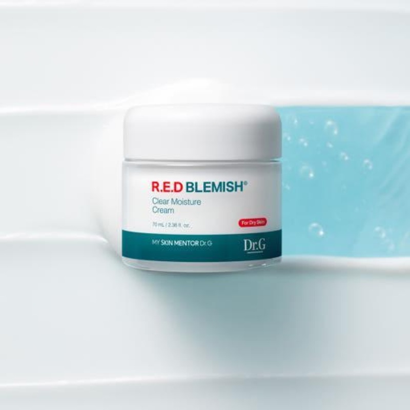 Dr.G RED BLEMISH Clear Moisture Cream  70ml | Soothing Gel Cream with 5-Cica Complex for Sensitive, Irritated Skin