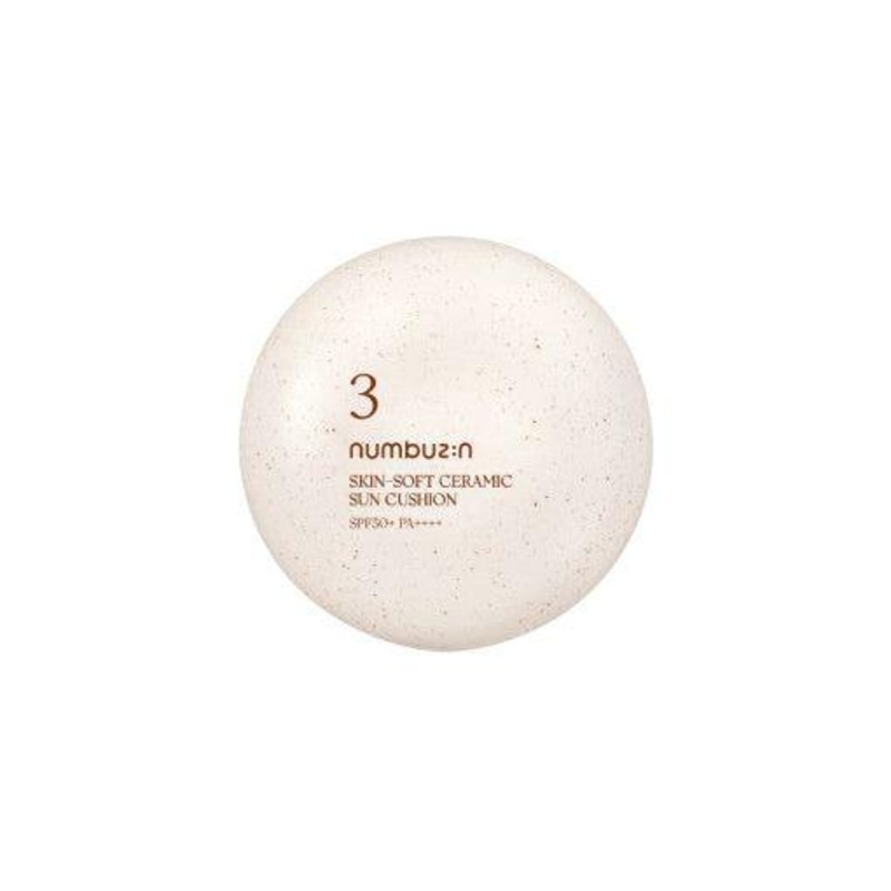 numbuzin No.3 Skin-Soft Ceramic Sun Cushion SPF50+ PA++++  20g | Tone-Correcting UV Protection On-the-Go