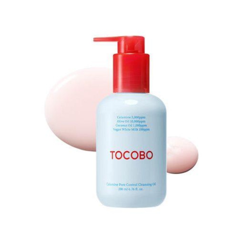 TOCOBO Calamine Pore Control Cleansing Oil  200ml | Gentle Sebum & Blackhead Removal with Calming Care