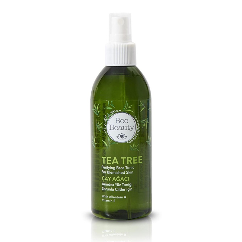 Bee Beauty Tea Tree Facial Toner – Pore Cleansing, Oil Control for Oily & Combination Skin – Refreshes & Removes Makeup