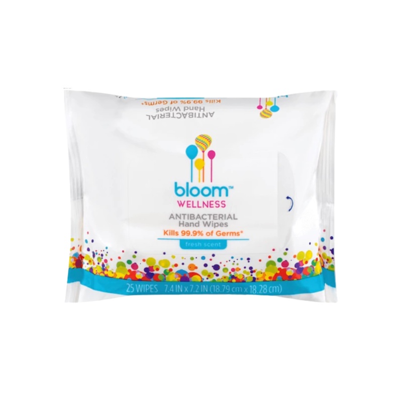 Bloom Antibacterial Hand Wipes 25Wipes