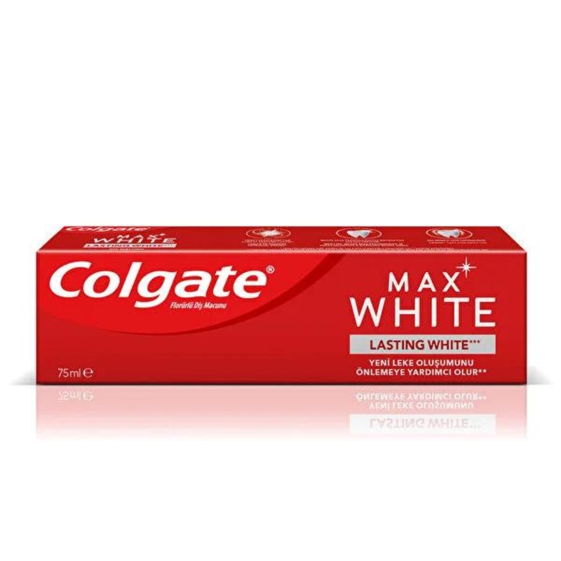 Colgate Max White Toothpaste for Whitening and Stain Removal – 75ml, Enamel Safe