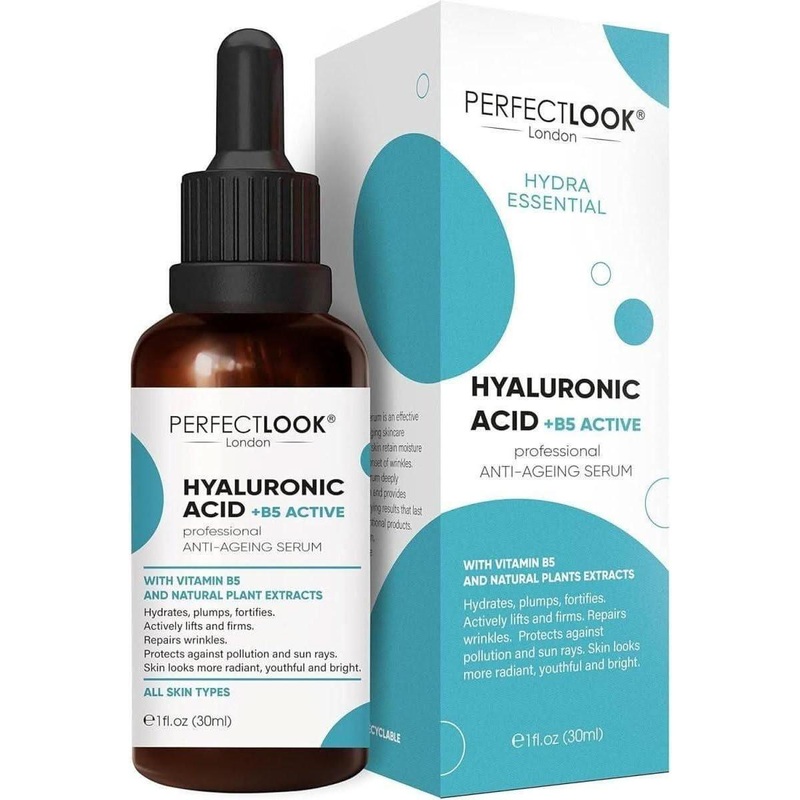 Perfect Look London Advanced Hyaluronic Acid Serum  30ml Deep Hydration & Skin Rejuvenation | With Hyaluronic Acid & Vitamin B5