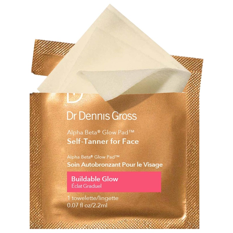 Alpha Beta Glow Pad: Exfoliating Self-Tanner Towelette for Face | Achieve a Natural, Non-Streaky Sunless Tan with Vitamin E & Alpha Beta Acids