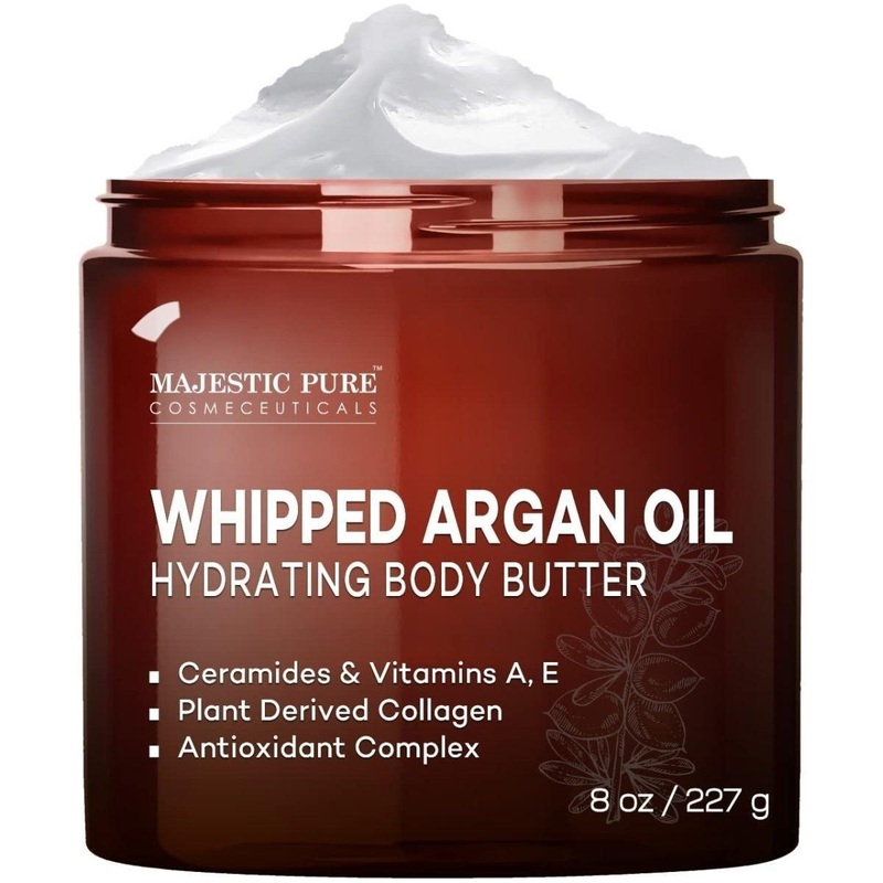 Majestic Pure Whipped Argan Oil Body Butter – 227ml | Deeply Hydrating & Anti-Aging Moisturizer
