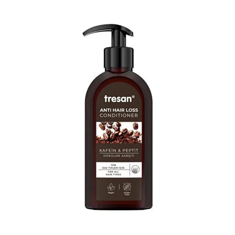 Tresan Caffeine & Peptide Hair Conditioner: Fight Hair Loss, Boost Growth, & Volumize – Natural Shea & Coconut Oil Formula