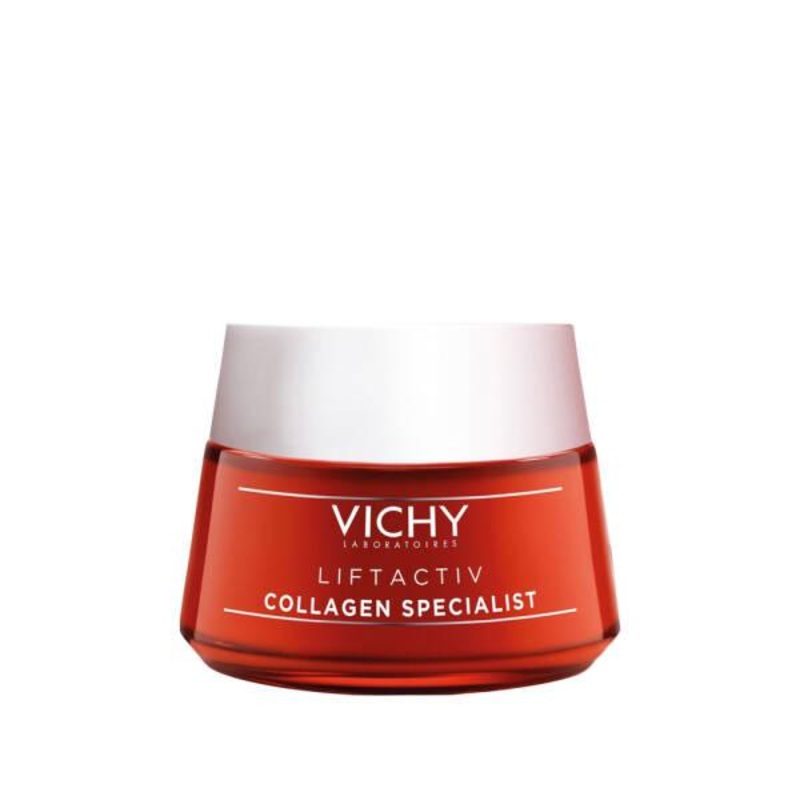Vichy Liftactiv Collagen Specialist Anti-Aging Face Cream: Reduce Wrinkles, Firm Skin & Boost Radiance with Vitamin C & Peptides