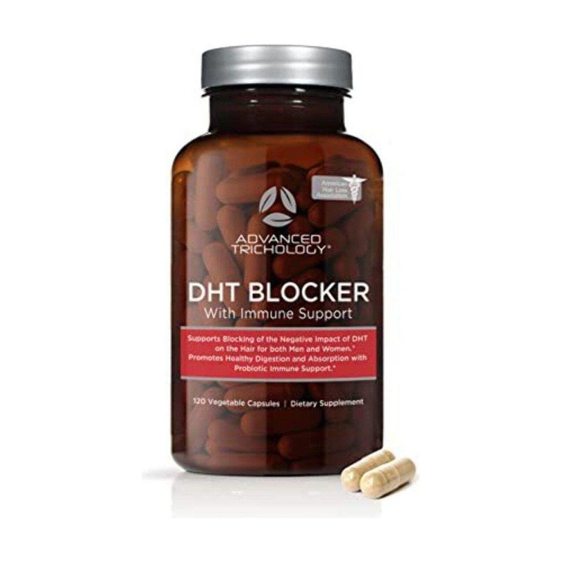 Advanced Trichology DHT BLOCKER Hair Growth Supplement  120 Capsules | Clinically Approved for Thicker, Fuller Hair