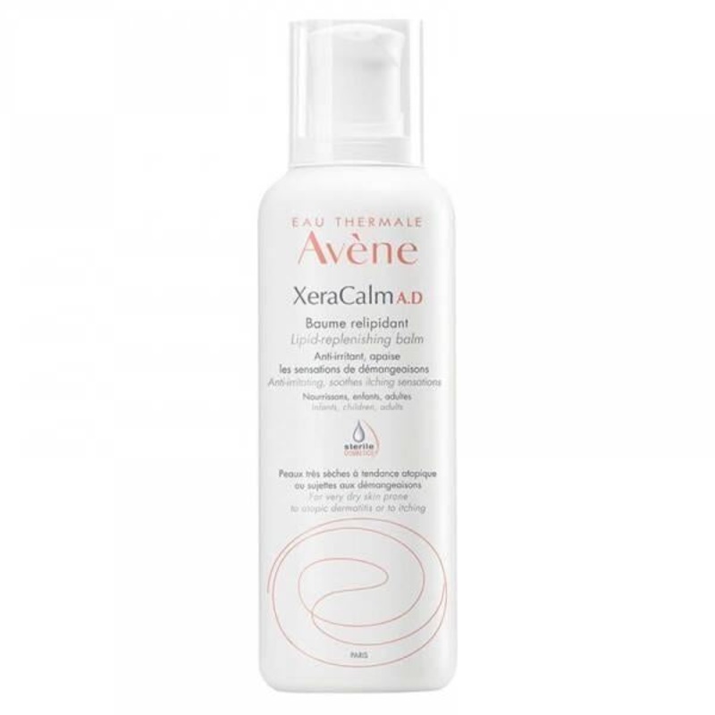 Avene XeraCalm A.D Lipid Replenishing Balm: Intense Dry Skin Moisturizer, Eczema Relief, Soothing Hydration for Babies, Kids & Adults (400ml)