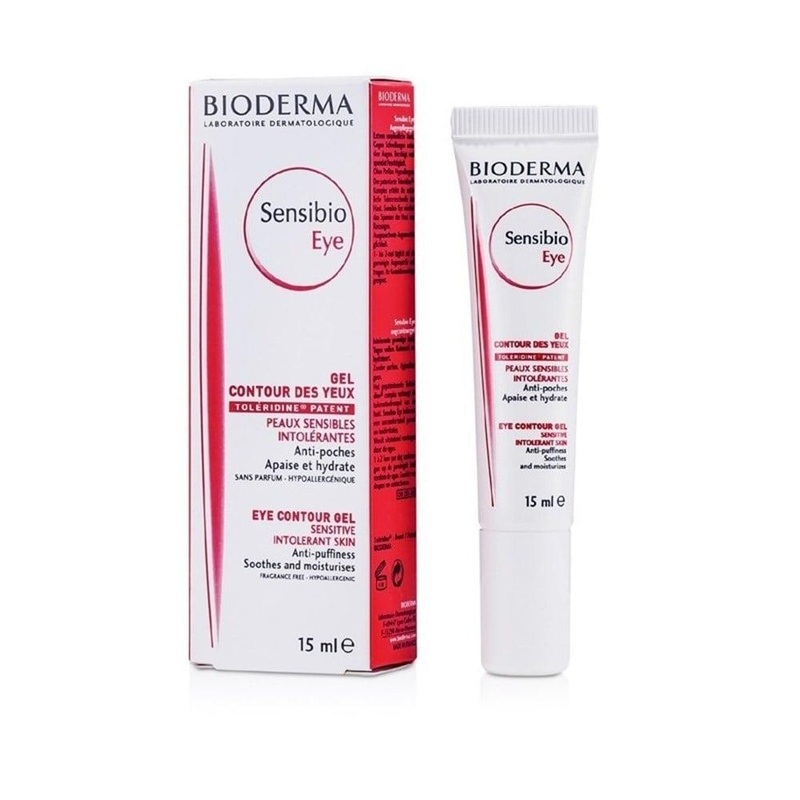 Bioderma Sensibio Eye Contour Gel for Sensitive Skin – Hydrating, Hypoallergenic, 0.51 fl oz
