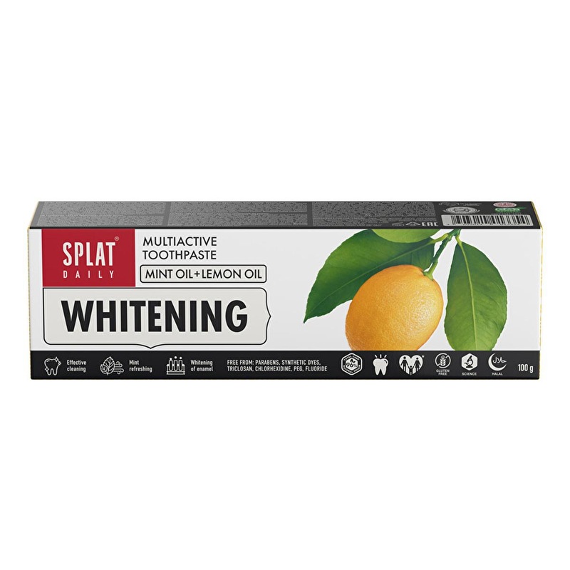 Splat Daily Whitening Toothpaste – Naturally Whiten Teeth Up to 2.5 Tones, Strengthen Enamel & Freshen Breath – 75ml