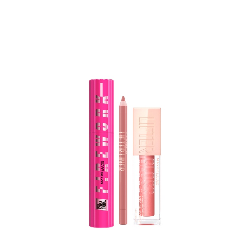 -20% Maybelline Lash Sensational Firework Mascara + Lifter Gloss + Lifter Liner 01-Pearl 03 Player