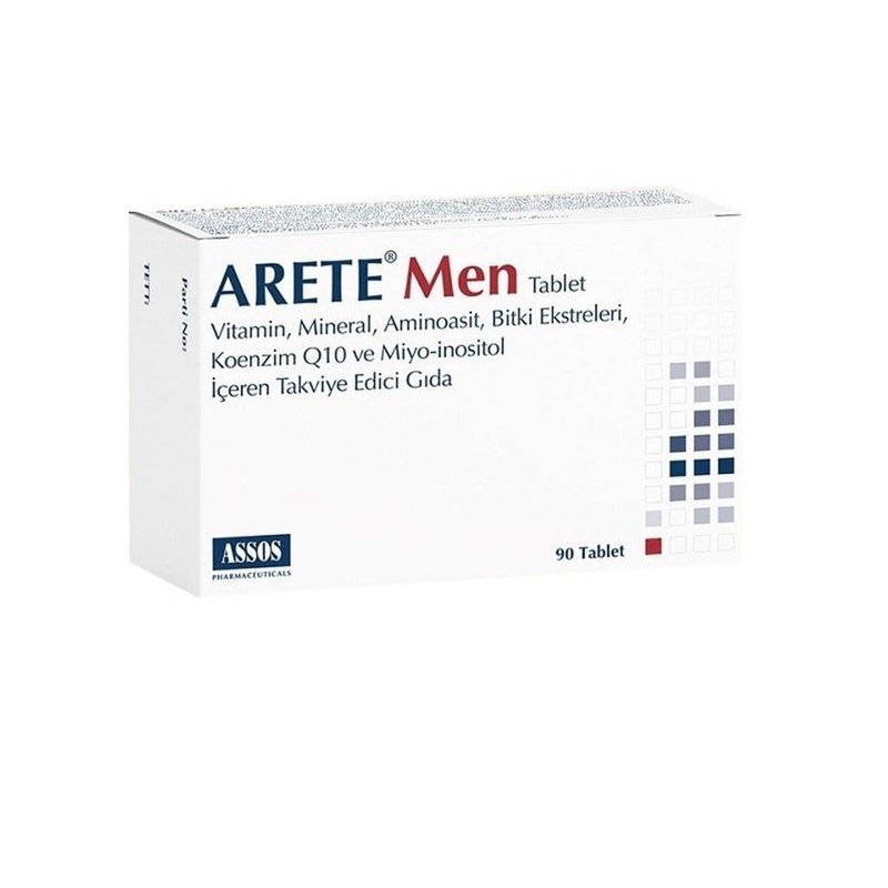 Arete Men Dietary Supplement for Men – 90 Tablets – Multivitamin for Men’s Health