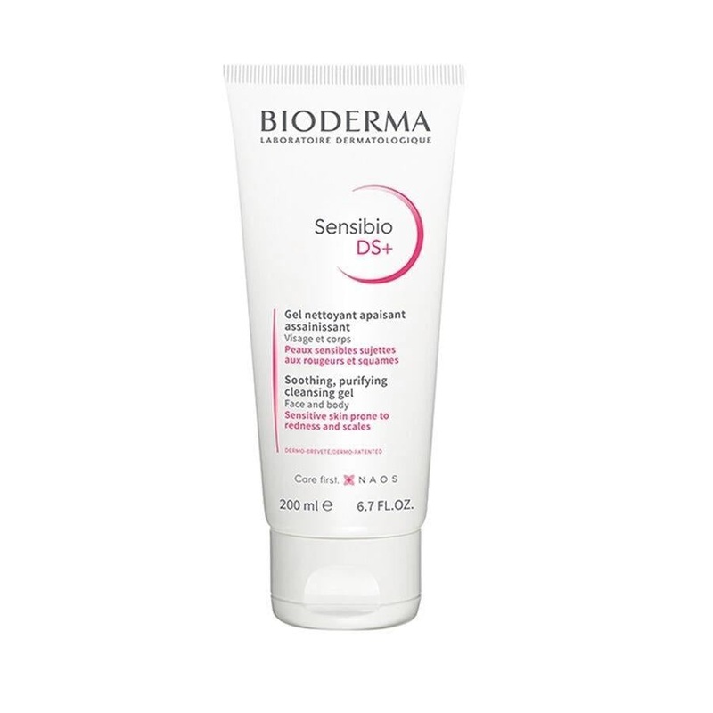 Bioderma Sensibio DS+ Foaming Facial Cleansing Gel for Sensitive Skin – Gentle, Soap-Free, 6.76 fl oz