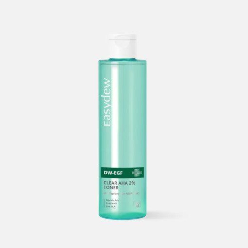 Easydew DW-EGF CLEAR AHA 2% TONER  200ml | Gentle Exfoliation & Hydration for Sensitive, Acne-Prone Skin