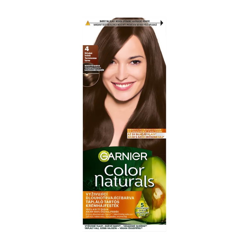 GARNIER Color naturals 4 Natural Brown permanent hair color