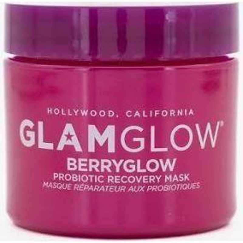 GLAMGLOW Berryglow Probiotic Recovery Mask – 75ml | Hydrating & Brightening Superfood Mask