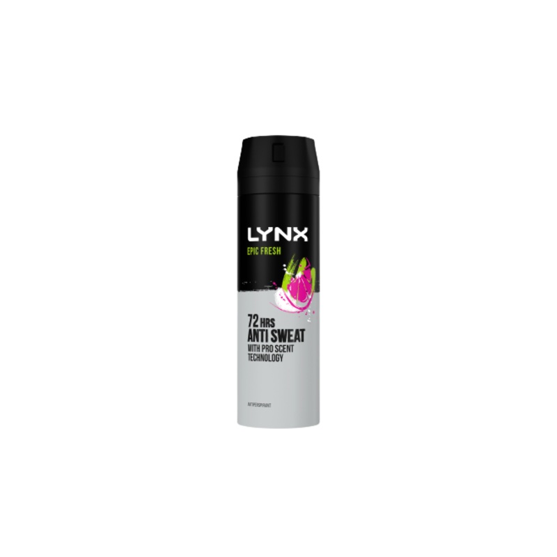 Lynx Epic Fresh 72 Hrs Anti Sweat Spray