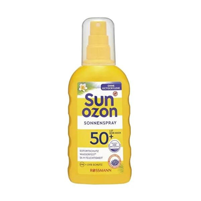 Sunozon Sunscreen Spray SPF 50+ – Water-Resistant, Dermatologically Tested for Sensitive Skin