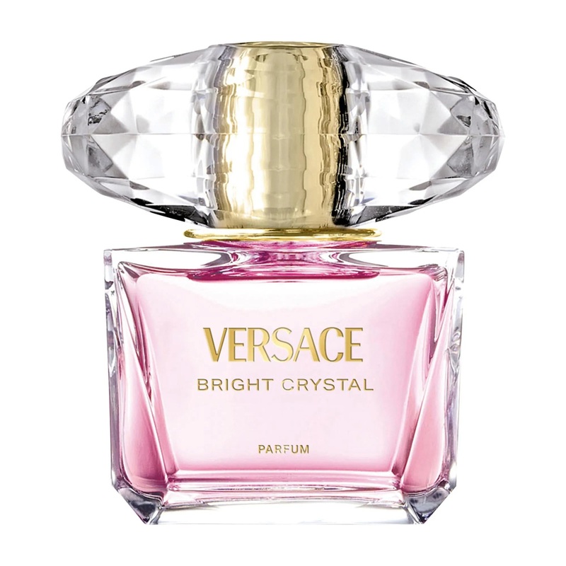 Versace Bright Crystal Parfum: Fresh Floral Fragrance for Women – Ice Accord, Peony & Amber Woods – Designer Perfume