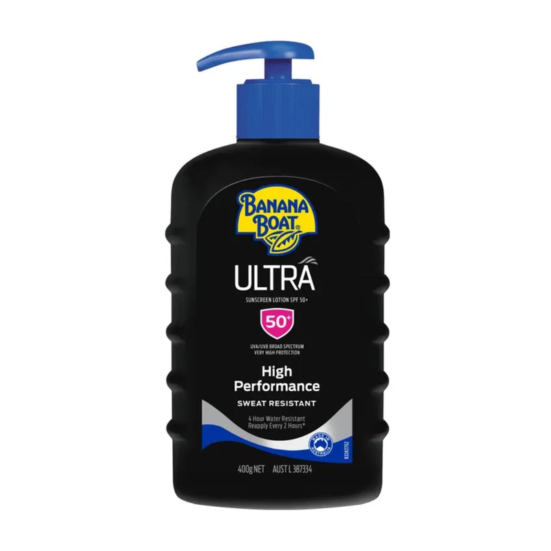 Banana Boat Ultra SPF50+  Sunscreen Lotion High Performance Sweat Resistant 400g