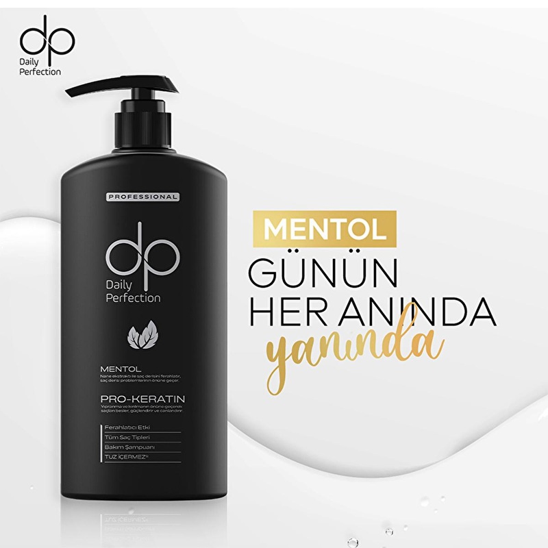 Dp Menthol Shampoo 425ml – Refreshing, Salt-Free Formula for Hair Strengthening & Scalp Health