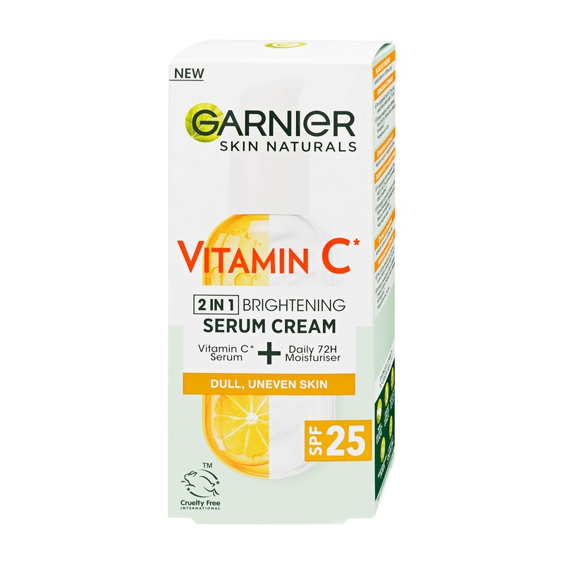 Garnier Vitamin C 2in1 brightening spf 25 serum cream, 50 mL