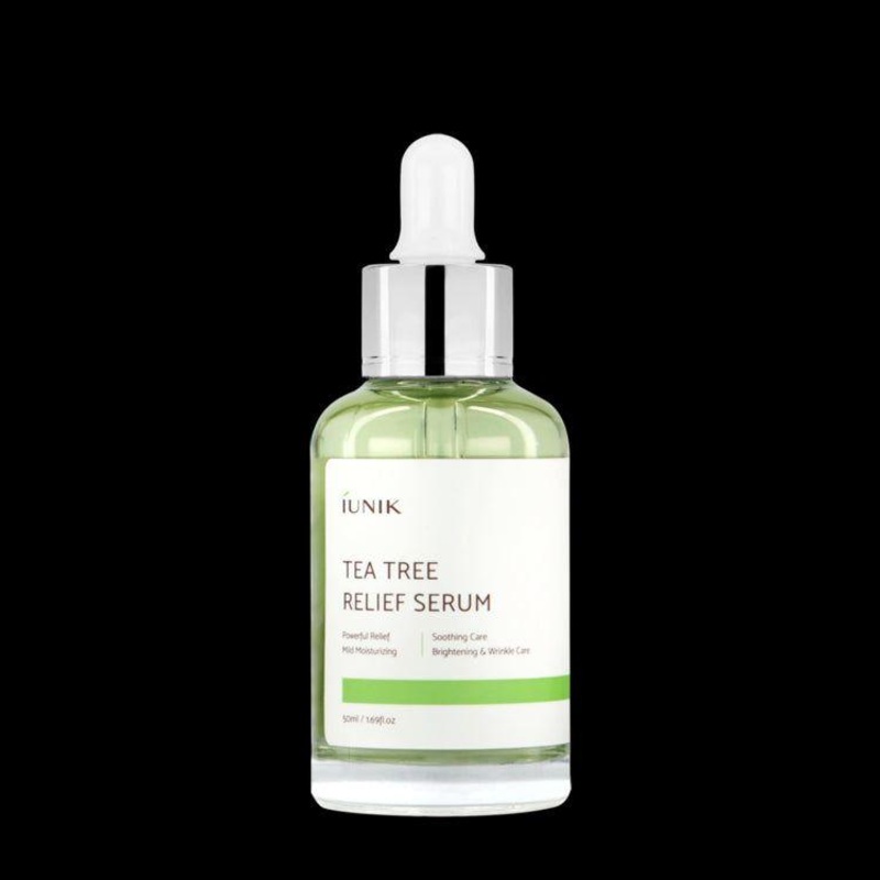iUNIK Tea Tree Relief Serum  50ml | Calming & Hydrating Serum for Acne-Prone Skin