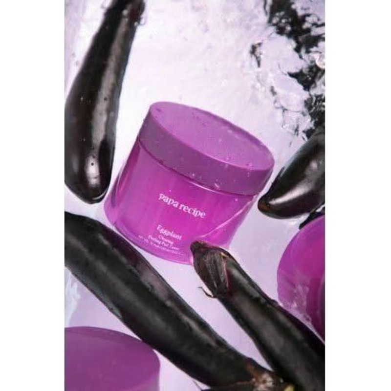 papa recipe Eggplant Clearing Peeling Pad Toner  255ml (70 Pads) | Gentle Exfoliation & Hydration for Sensitive Skin