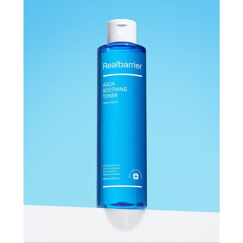 Real Barrier Aqua Soothing Toner  190ml | Calms, Cools & Hydrates with 5x Hyaluronic Acid