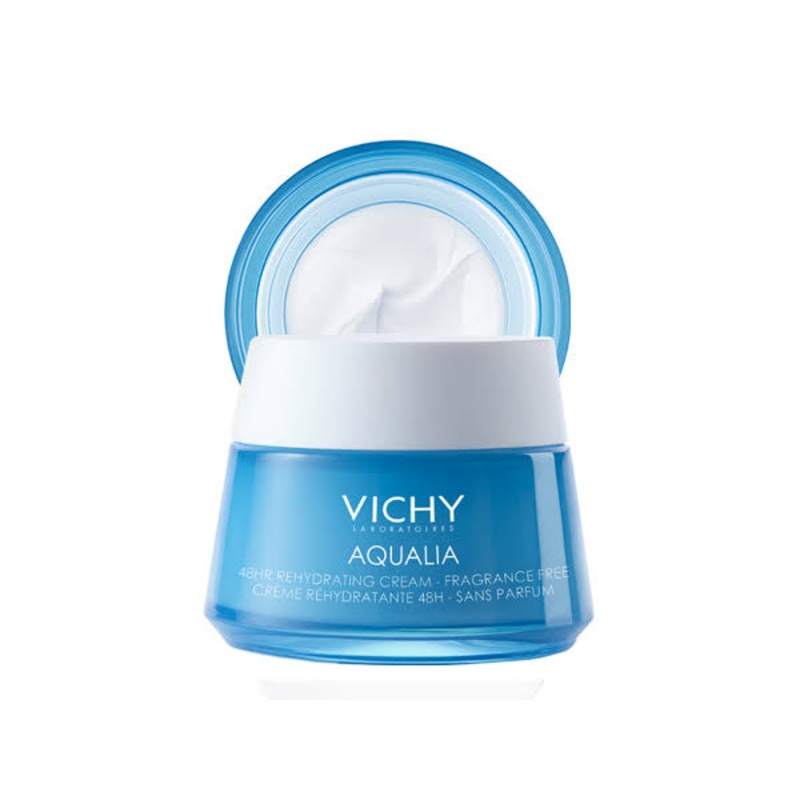 Vichy Aqualia 48hr Rehydrating Cream -Fragrance Free 50ml box slightly damaged expiry 8/24