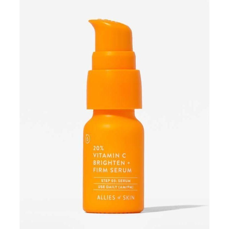 Allies of Skin 20% Vitamin C Brighten and Firm Serum  8ml | Brighten, Firm, and Revitalize Your Skin