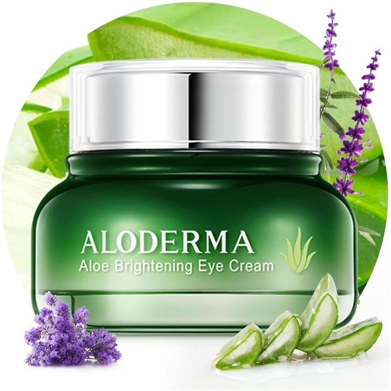 Aloderma Aloe Brightening Eye Cream  29ml | Hydrating Eye Cream with Organic Aloe Vera for Dark Circles & Puffiness Brightening Eye Cream