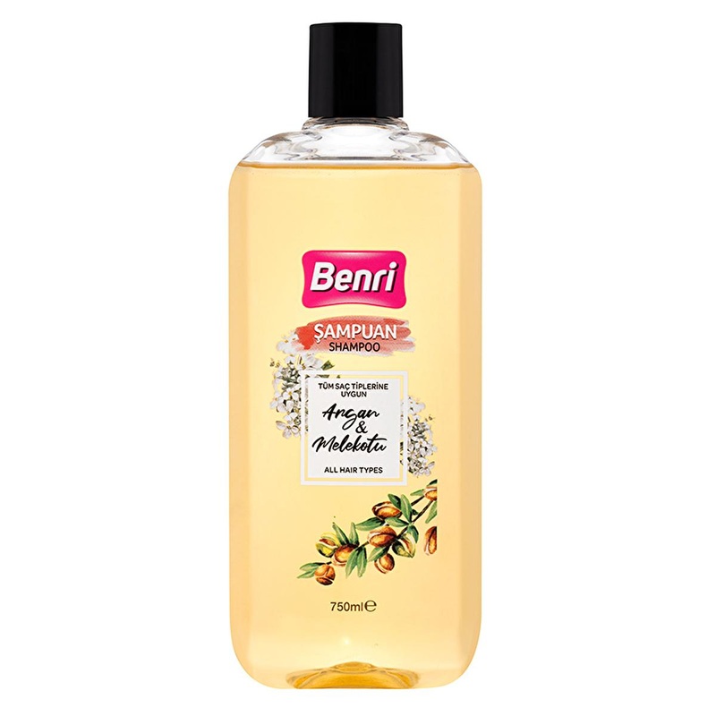 Benri Argan & Angelica Root Shampoo: Nourishing Hair Strengthening Formula, 750ml for Healthy, Revitalized Hair