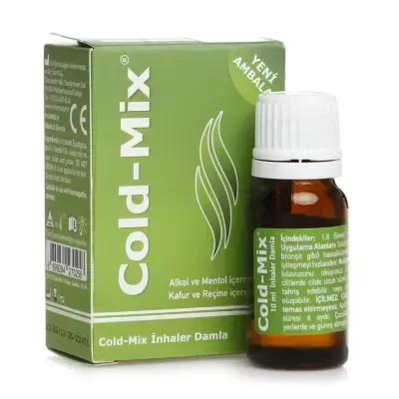 Cold-Mix Inhalation Drops for Congestion Relief – 1,8 Cineol & Alpha-Pinene Therapy